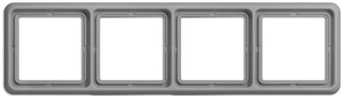 Рамка универсальная Jung CD500 4-м. серый фото Рамка универсальная Jung CD500 4-м. серый картинка